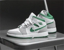 Air Jordan 1 Mid Grey Green